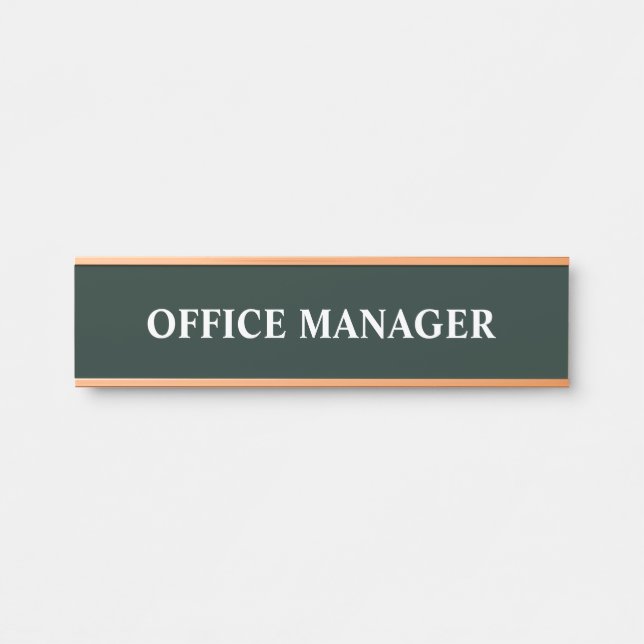 Modernes, Berufliches Bürozeichen Türschild (Vorderseite )