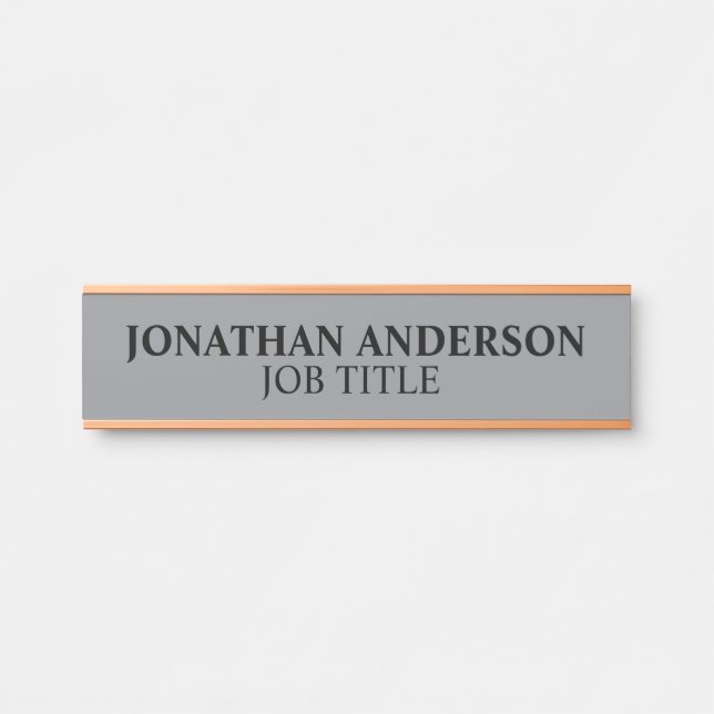 Modernes, Berufliches Bürozeichen Türschild (Vorderseite )