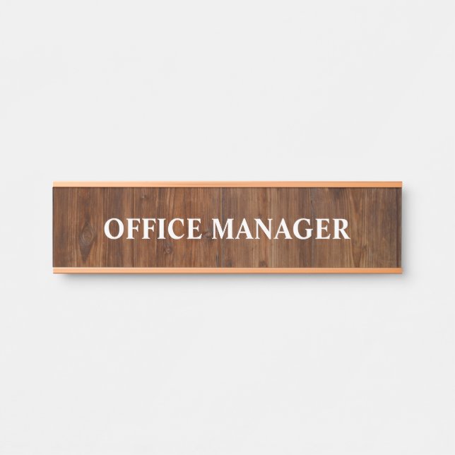 Modernes, Berufliches Bürozeichen Türschild (Vorderseite )