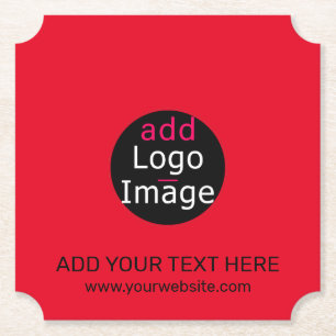 Modernes Berufliches Business Chic Red Untersetzer