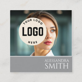 Modernes, Berufliches Business Foto Square Telefonnummerkarte