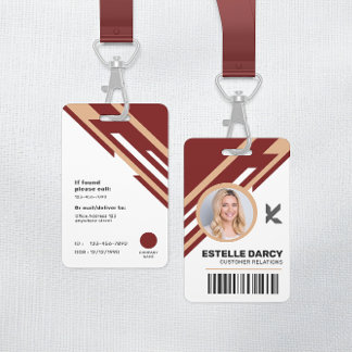 Modernes Berufliches Corporate Mitarbeiter-ID-Abze Ausweis