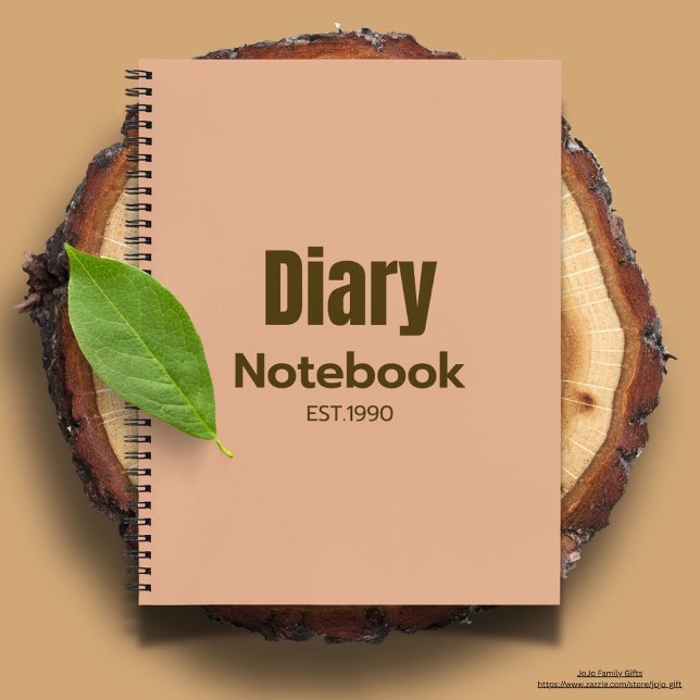 Modernes, Berufliches Design niedlich rosa Tagebuc Notizbuch (Modern diary notebook in pink background)