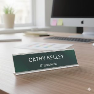 Modernes Berufliches Einfaches Office Schreibtischnamensplakette