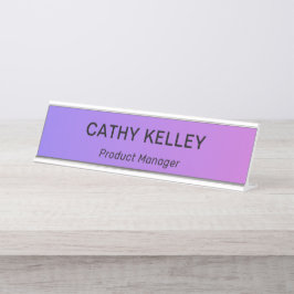 Modernes Berufliches Einfaches Office Schreibtischnamensplakette