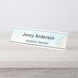 Modernes Berufliches Einfaches Office Schreibtischnamensplakette