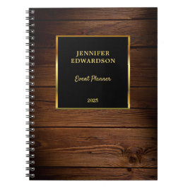 Modernes berufliches Geschäft mit Goldholz Notizblock