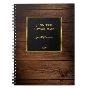 Modernes berufliches Geschäft mit Goldholz Notizblock