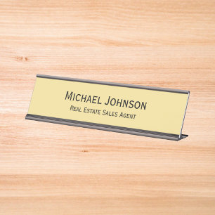 Modernes Berufliches Geschäftsbüro Schreibtischnamensplakette