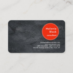 Modernes Berufliches Gray Red Stilvoll Trendy Visitenkarte