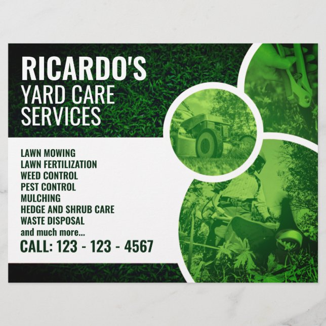 Modernes berufliches Grün Flyer (Vorne)