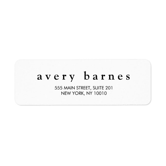 Modernes Berufliches Label (Vorne)