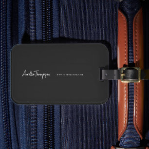 Modernes Berufliches Marketing Schwarz/Weiß Gepäckanhänger