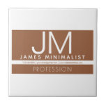 Modernes Berufliches Minimaldesign | Braun und Wei Fliese<br><div class="desc">Modernes, vollständig anpassbares Design. Eine großartige Vorlage für eine Vielzahl von Berufen oder Organisationen, bearbeiten, wie Sie möchten!</div>