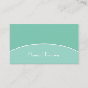 Modernes Berufliches Minzgrün mit Namen Visitenkarte