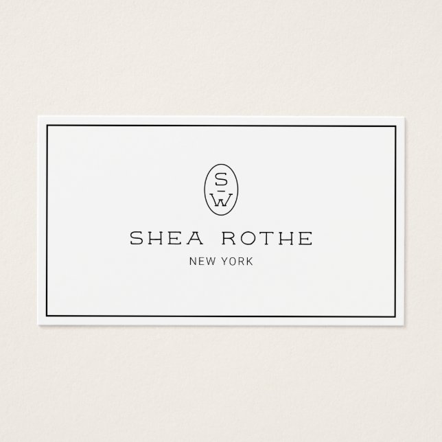 Modernes Berufliches Monogramm (Vorderseite)