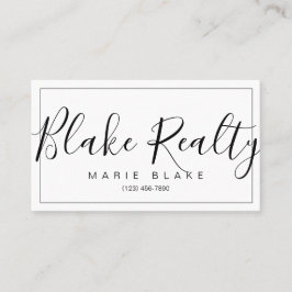 Modernes Berufliches Realtor Realty Visitenkarte