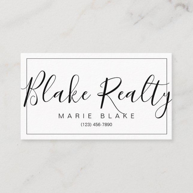 Modernes Berufliches Realtor Realty Visitenkarte (Vorderseite)