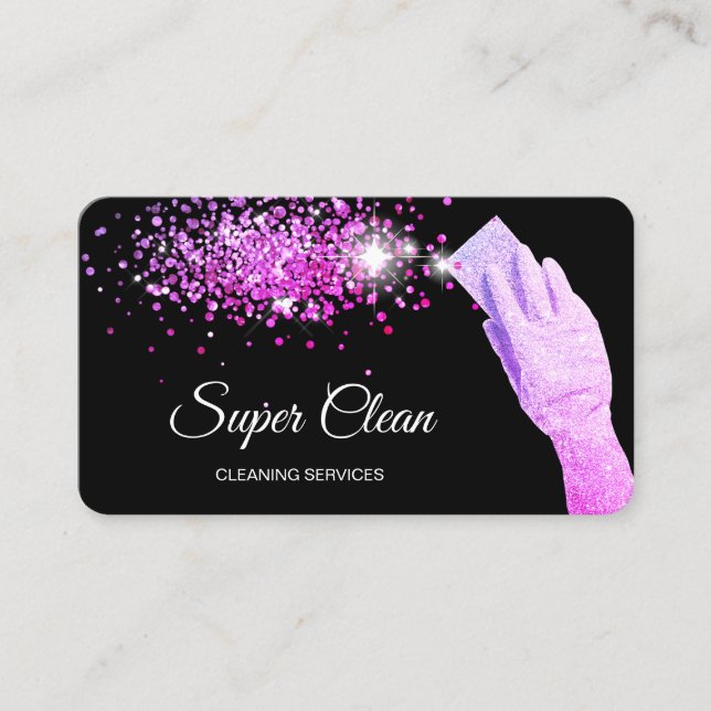 Modernes, Berufliches Reinigungshaus Behaltend Visitenkarte (Vorderseite)