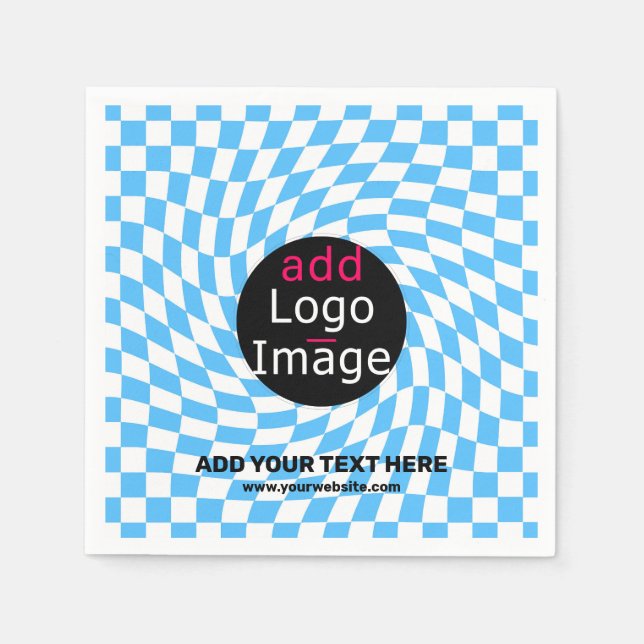 Modernes Berufliches Schachbrett für kundenspezifi Serviette (Vorderseite)