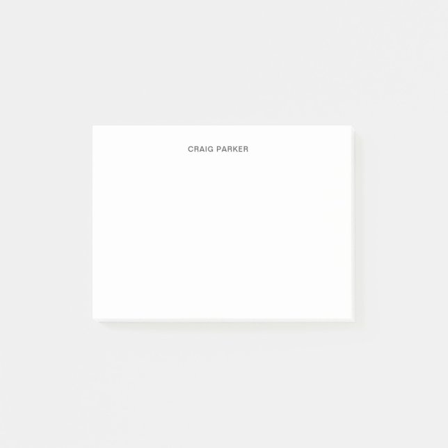 Modernes Berufliches Schlicht Einfaches Minimalist Post-it Klebezettel (Vorderseite)