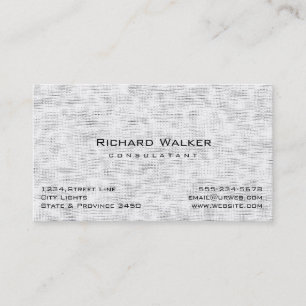 Modernes, Berufliches Schlichtes Weiß Visitenkarte