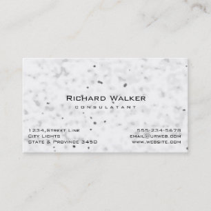 Modernes, Berufliches Schlichtes Weiß Visitenkarte