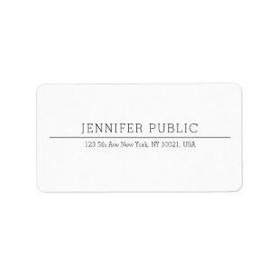 Modernes Berufliches Template Minimalistisch Adressaufkleber