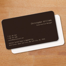 Modernes, Berufliches, trendbraunes Quadrat-Muster Visitenkarte