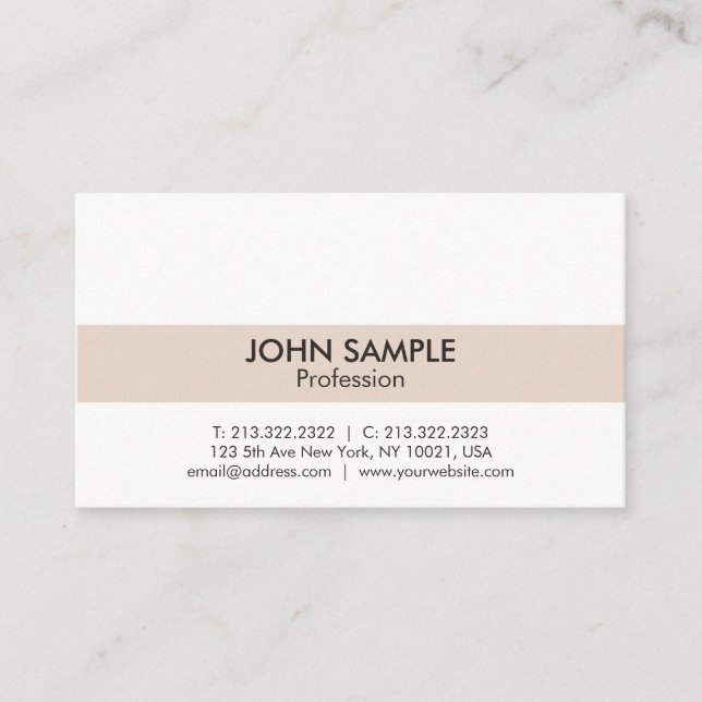 Modernes, Berufliches und elegantes Design Visitenkarte (Vorderseite)