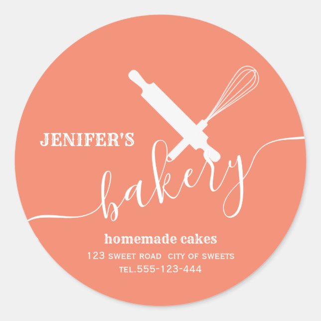 Modernes, Berufliches Walzen von Button Runder Aufkleber (Vorderseite)