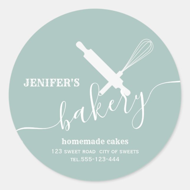 Modernes, Berufliches Walzen von Button Runder Aufkleber (Vorderseite)