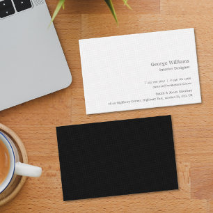 Modernes Berufliches Weiße Quadrate-Muster Visitenkarte