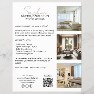 Modernes Berufliches Weißunternehmen Flyer