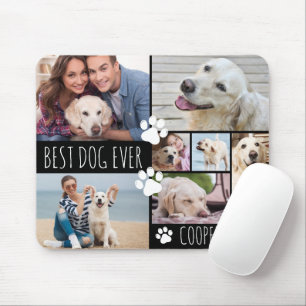Modernes BEST DOG EVA 8 Foto Collage Mousepad