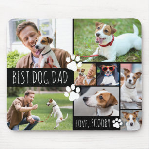 Modernes BEST DOG VATER 8 Fotos Personalisiert Mousepad