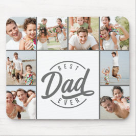 Modernes, bester Vater je Foto Collage Mouse Pad Mousepad