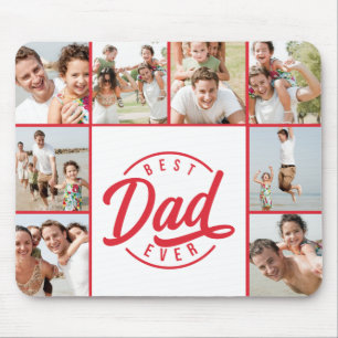 Modernes Bestes Vater je Fotomaterial Mousepad