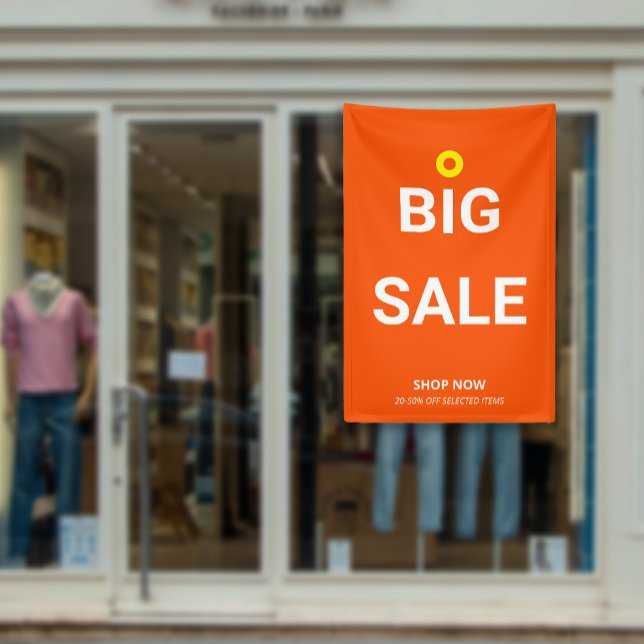Modernes BIG SALE Minimalgeschäft Rabatt Promo Banner (Modern BIG SALE Minimal Store Sale Discount Promo Banner)