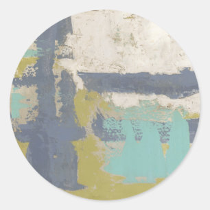 Modernes Bild für freie Ausdrücke Runder Aufkleber