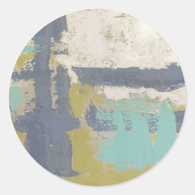 Modernes Bild für freie Ausdrücke Runder Aufkleber (Vorderseite)