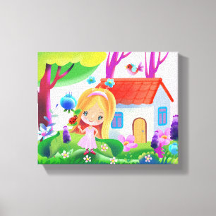 Modernes Bild für Kinder, Märchen Leinwanddruck