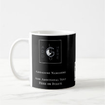 Modernes Black Add Your Logo Business Marketing