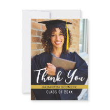 Modernes Black and Gold 2025 Abschluss Foto