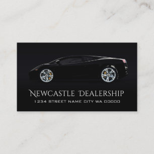 Modernes Black Deal Auto Sale Visitenkarte