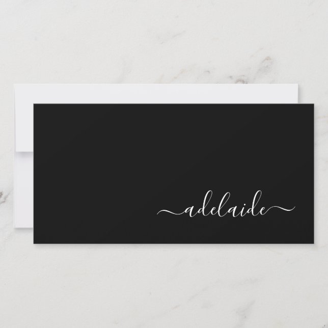 Modernes Black Hair Stylist Script Geschenkgutsche (Vorderseite)