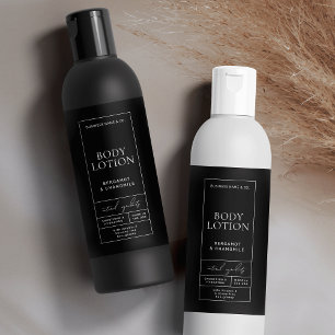 Modernes Black Lotion 8 OZ Kosmetisches Flaschenla