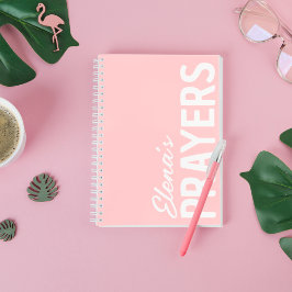 Modernes Black Personalisiert Prayer Journal Noteb Notizbuch