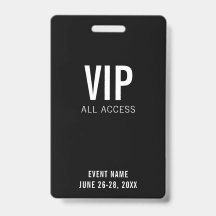 Modernes Black VIP All Access QR Code Ereignis