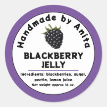 Modernes BlackBerry-Jam- oder Jelly-Canning-Jar-La